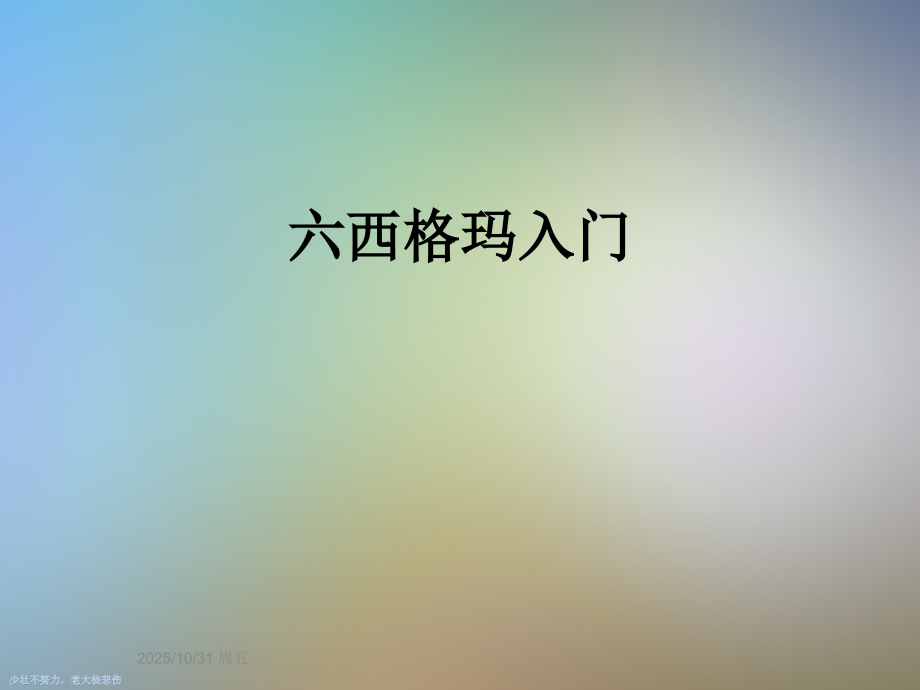 六西格玛入门.ppt_第1页
