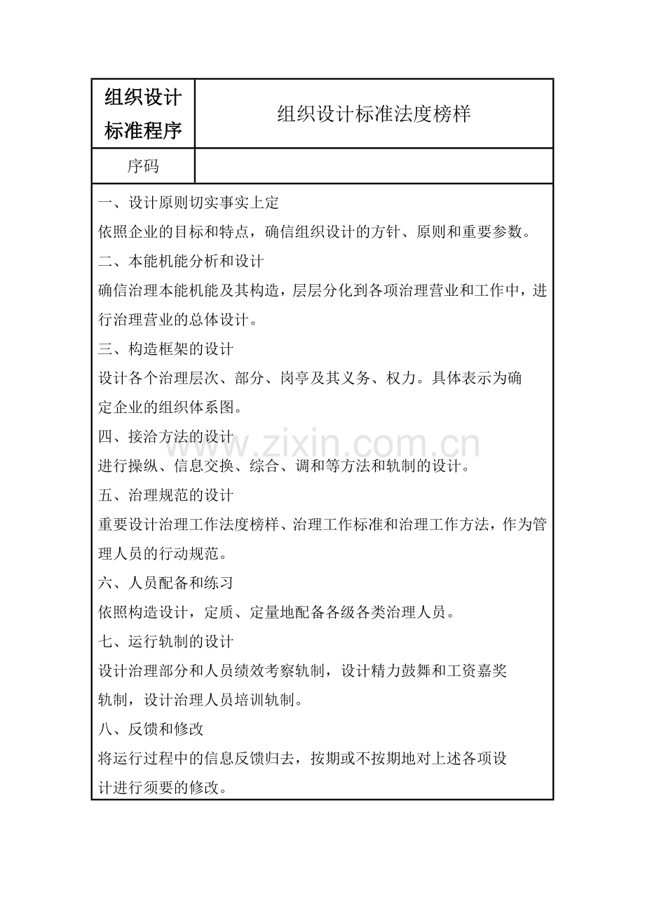 组织设计标准程序.doc_第1页