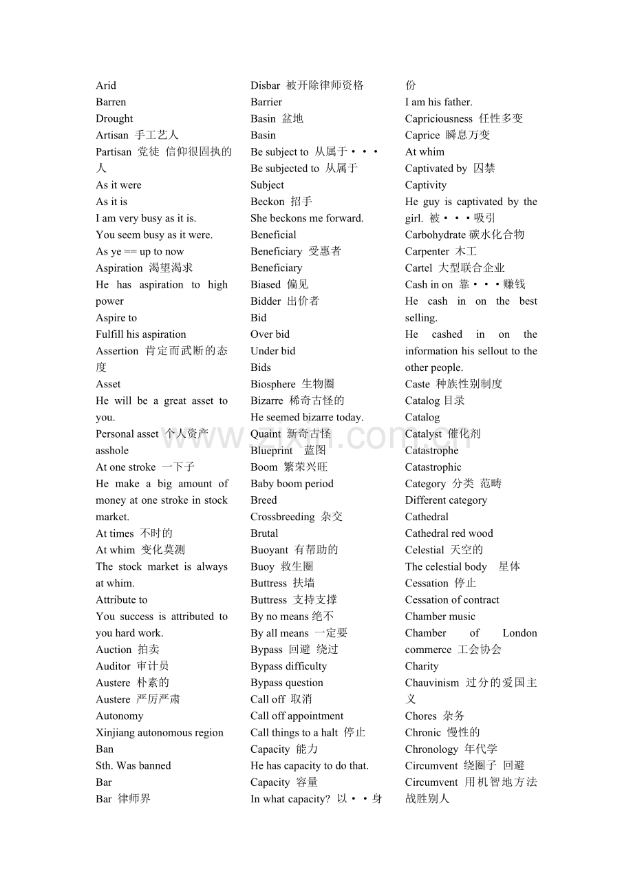 转贴GMAT词汇串讲表.doc_第2页
