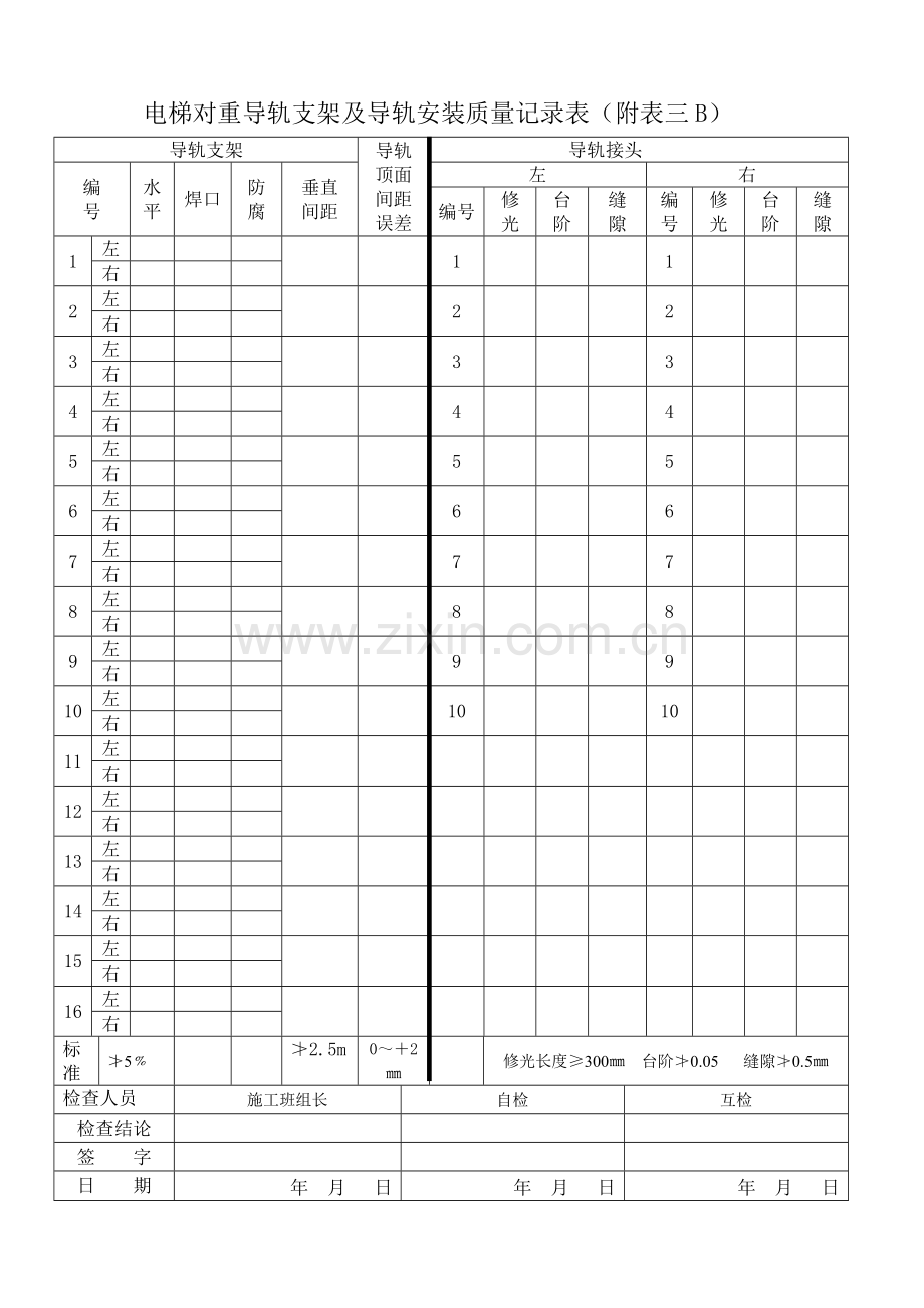 导轨安装质量记录表3-5.doc_第2页