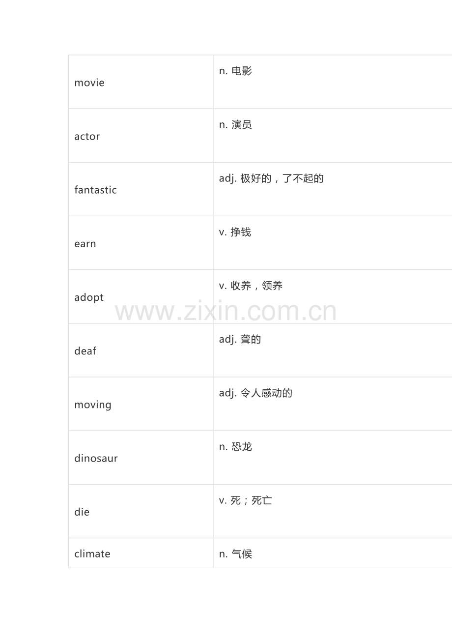 北师大版初中英语单词表八年级上册.doc_第2页