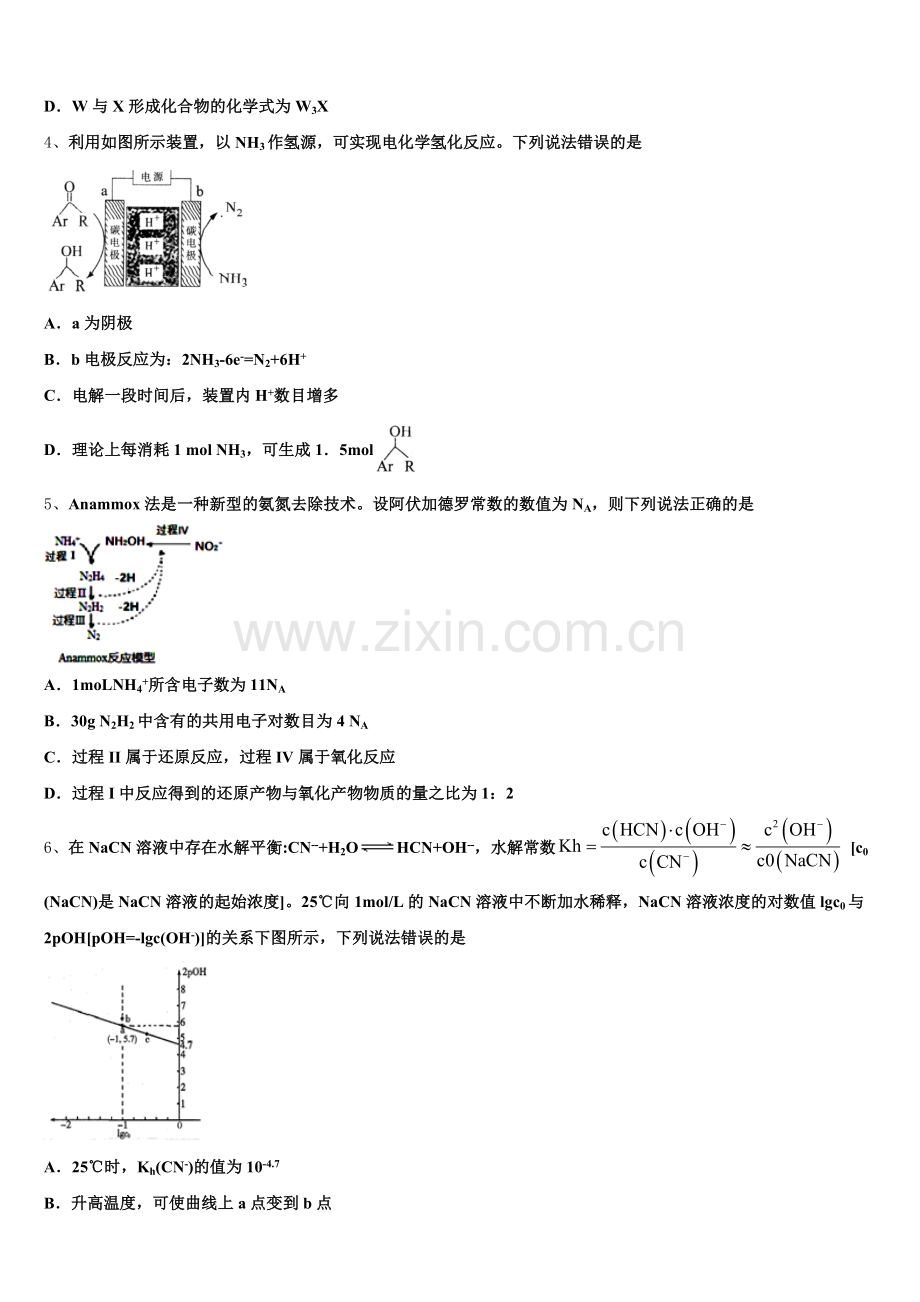2026届辽宁省大连市普兰店区第一中学化学高三第一学期期末统考模拟试题.doc_第2页