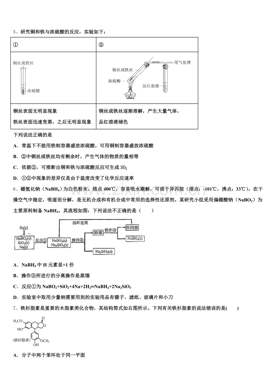 吉林省蛟河市第一中学校2025年高三化学第一学期期末达标测试试题.doc_第2页