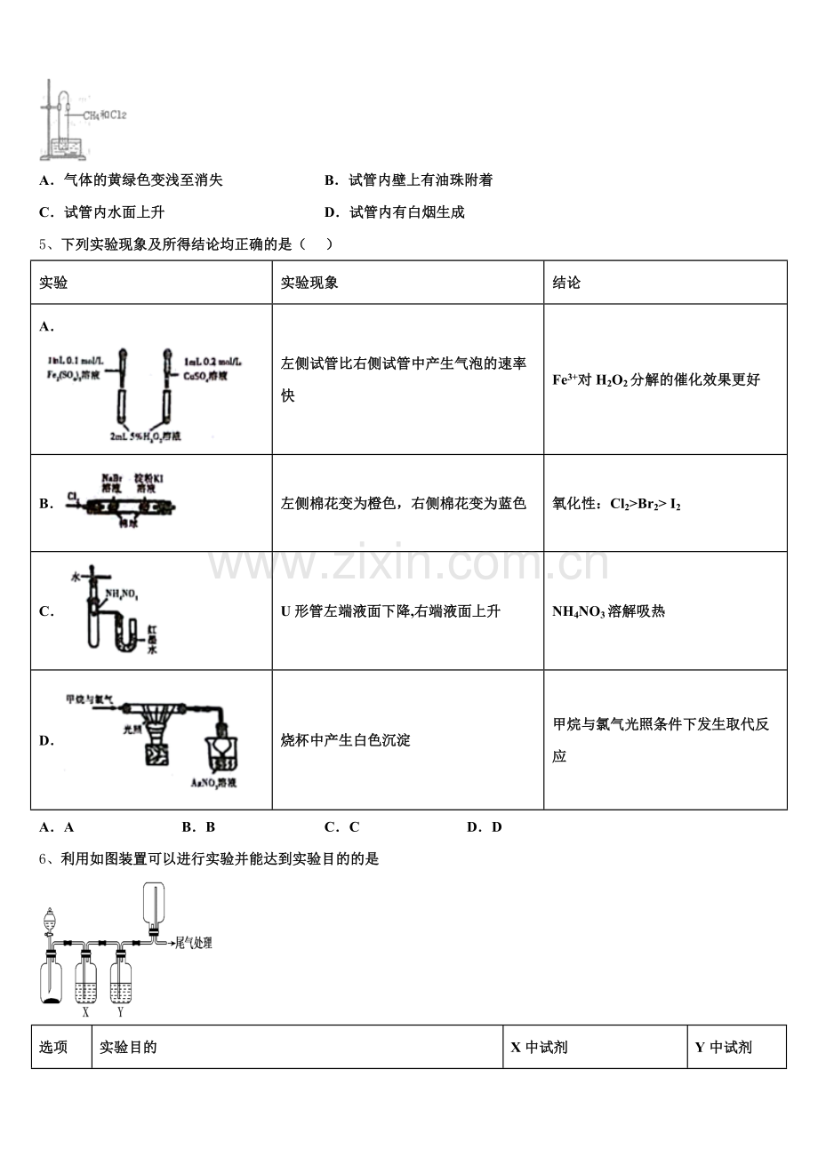 广东省广州市华南师大附中2025-2026学年化学高三第一学期期末考试试题.doc_第2页