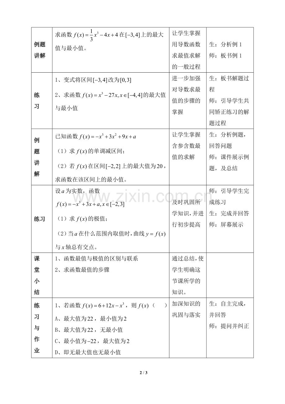 《函数的最大(小)值与导数》参考教案.doc_第2页