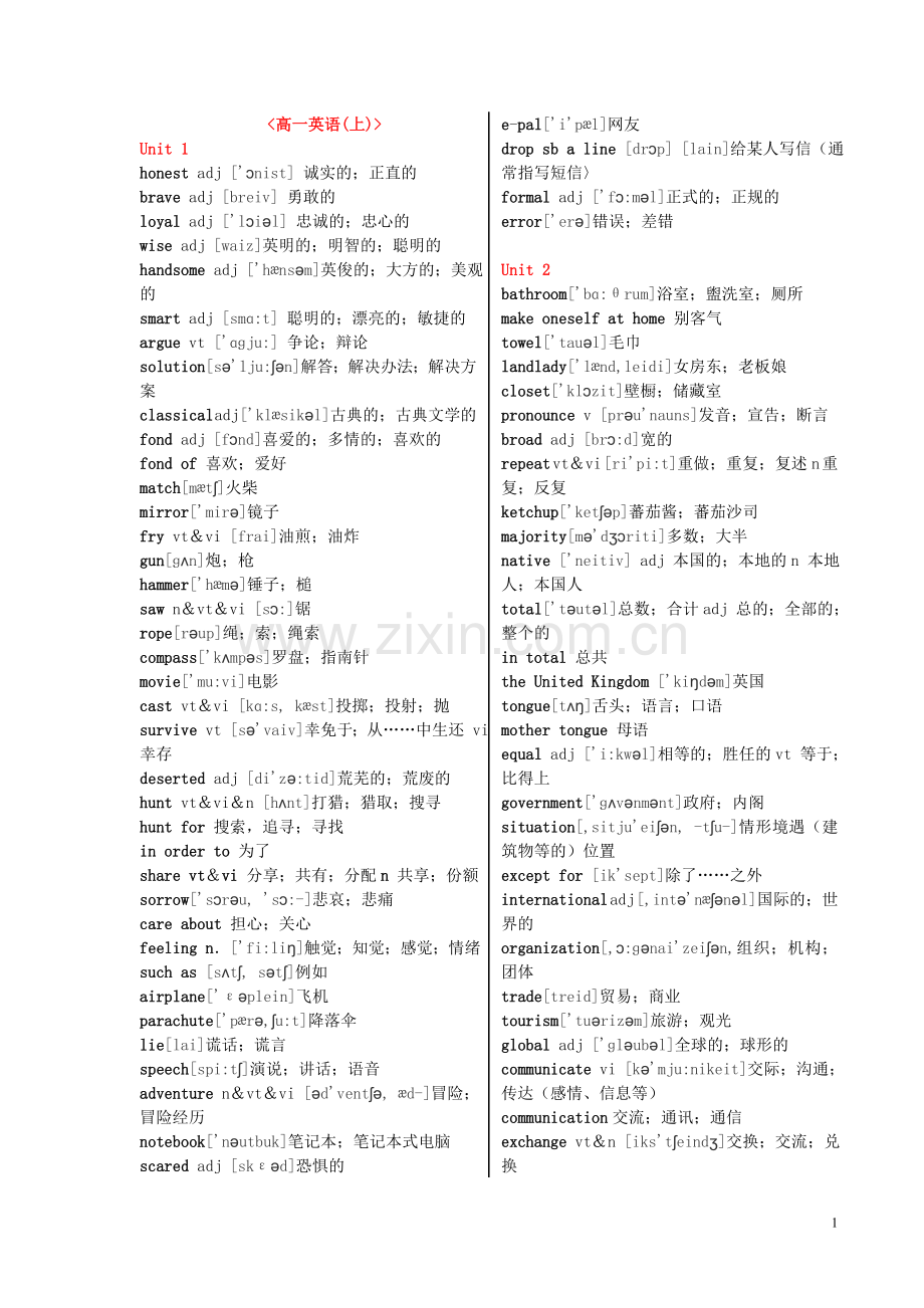高中词汇(带音标).doc_第1页