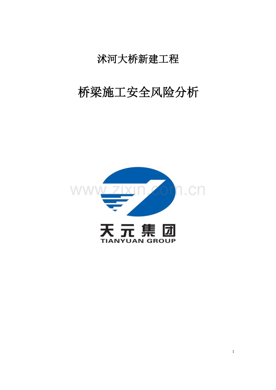 沭河大桥施工风险分析.docx_第1页