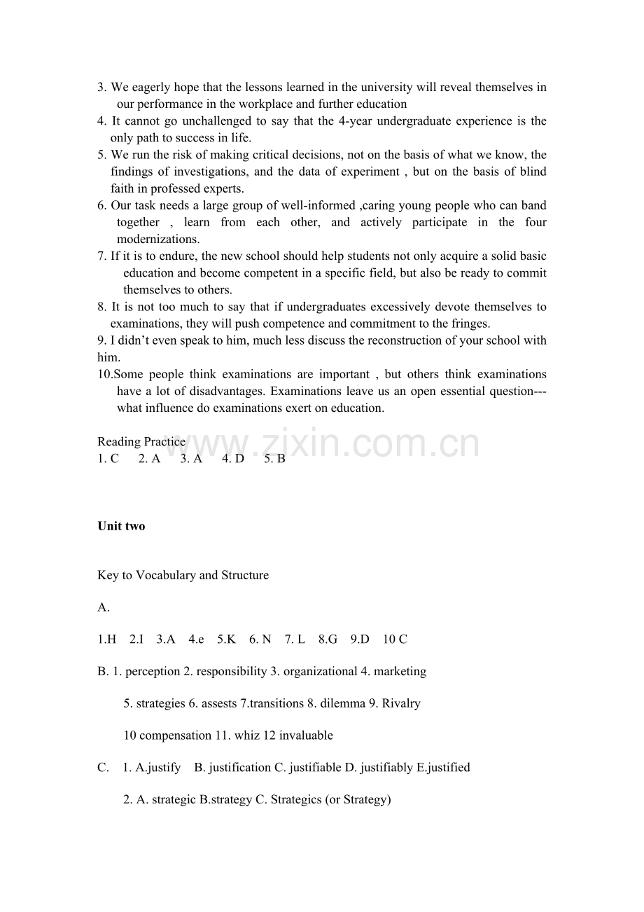研究生英语多维教程(熟谙)课后习题答案.doc_第2页