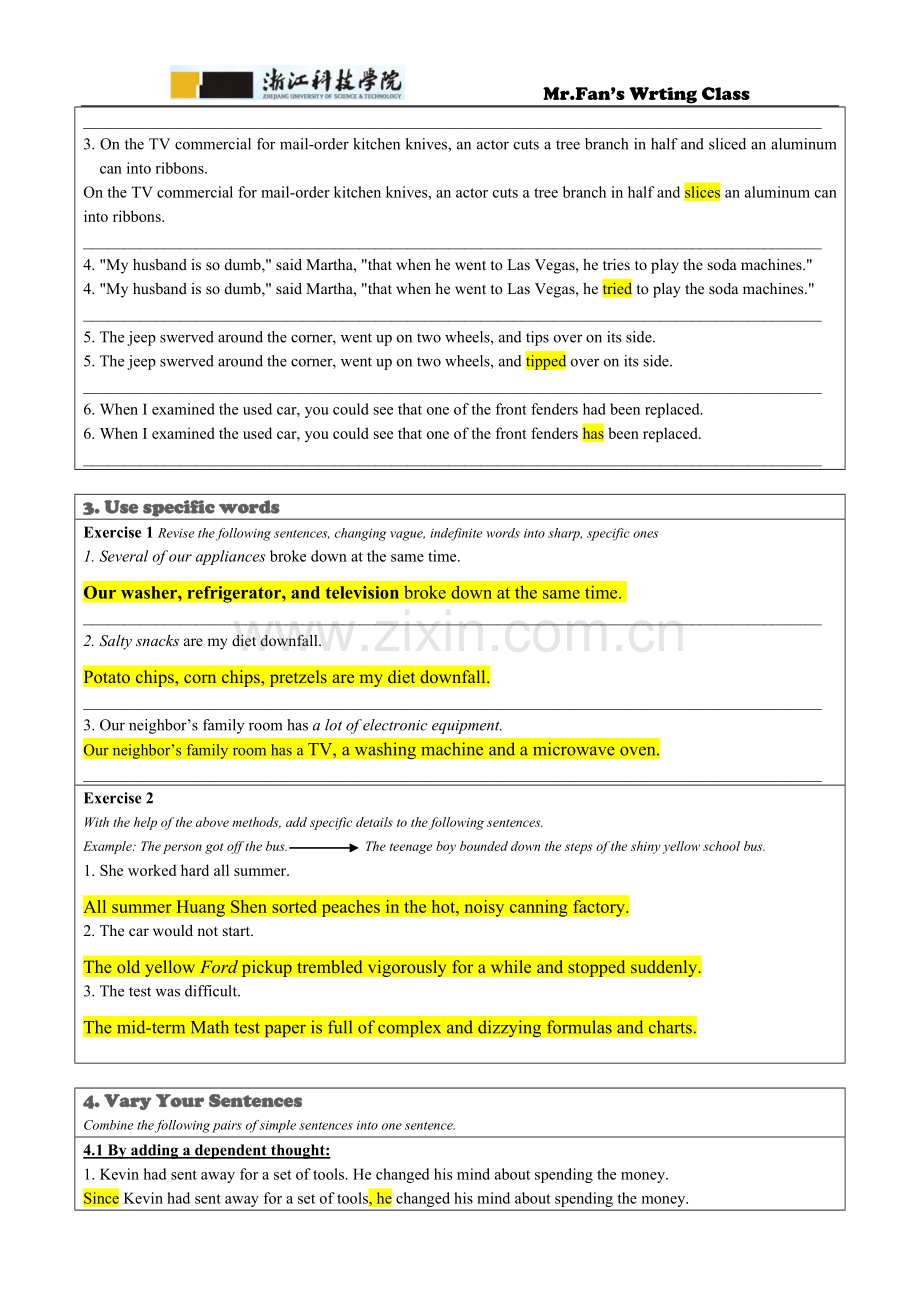 key-(学生练习-改进句子new).doc_第2页