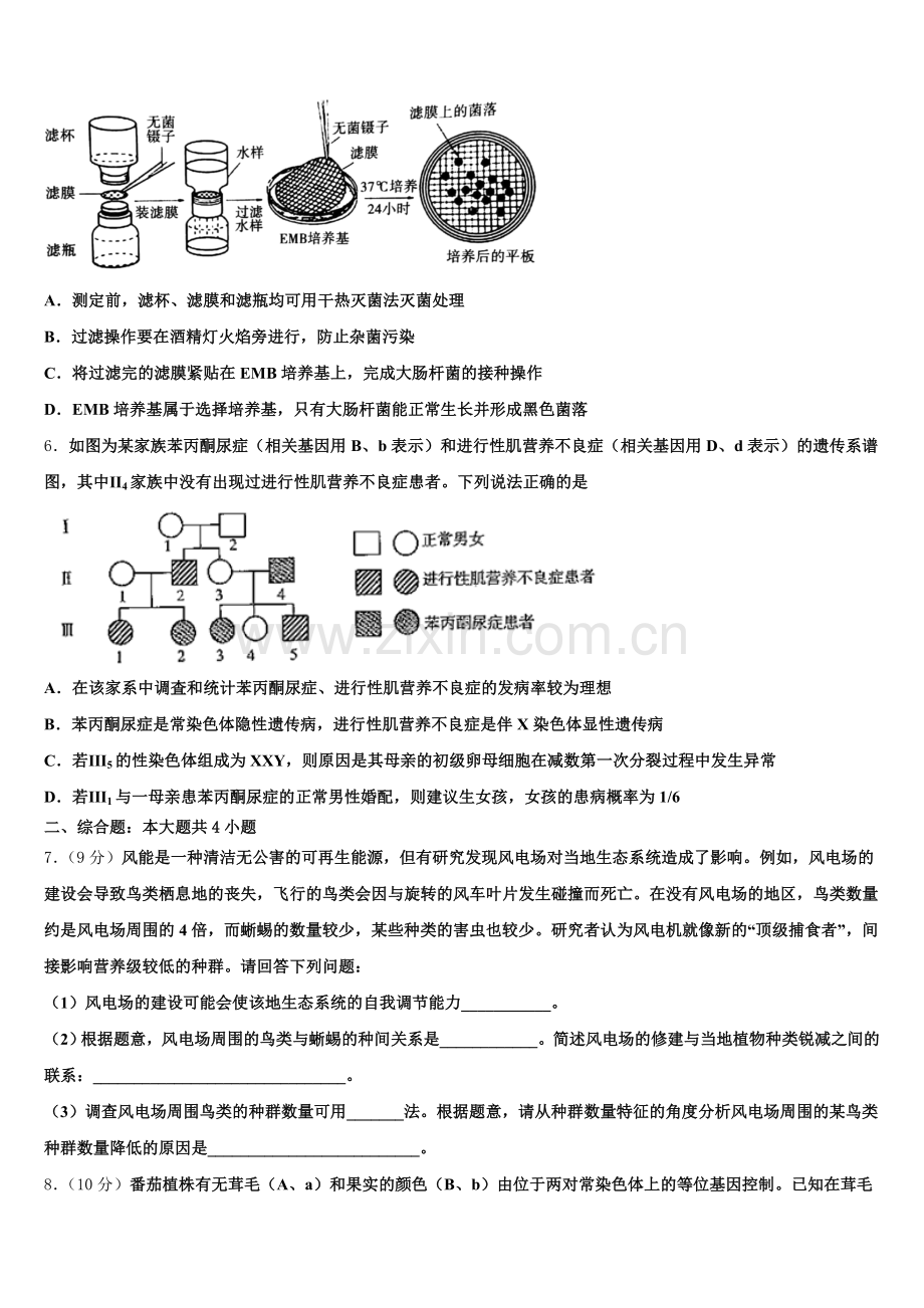2025-2026学年九江市第一中学生物高三第一学期期末经典试题.doc_第2页