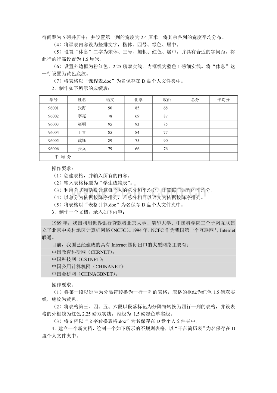实验三--表格制作.doc_第2页