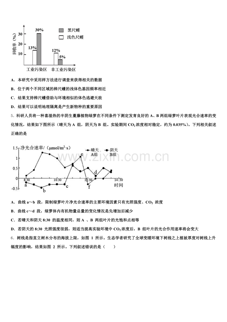 寿光现代中学2025年生物高三第一学期期末复习检测试题.doc_第2页