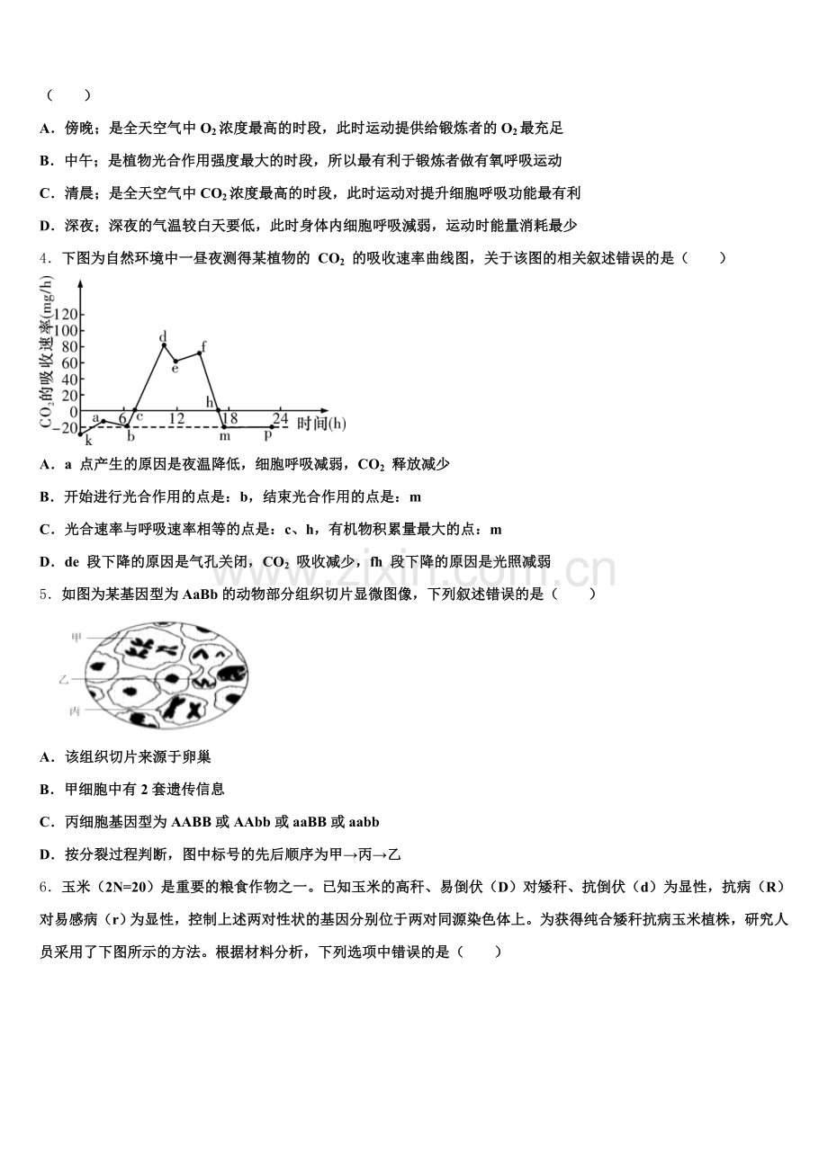 2026届辽宁葫芦岛协作校生物高三上期末达标测试试题.doc_第2页