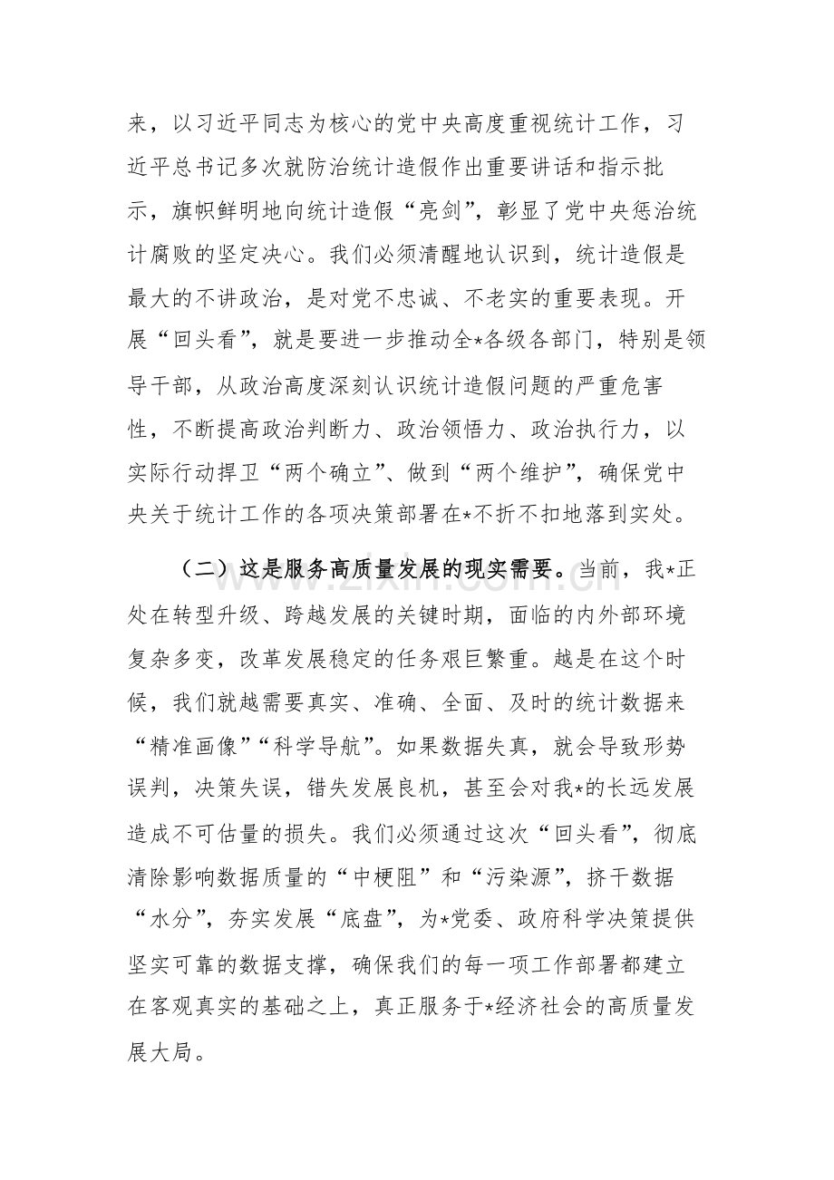 在2025年统计机关统计造假专项整治“回头看”动员部署会上的讲话文稿.docx_第2页