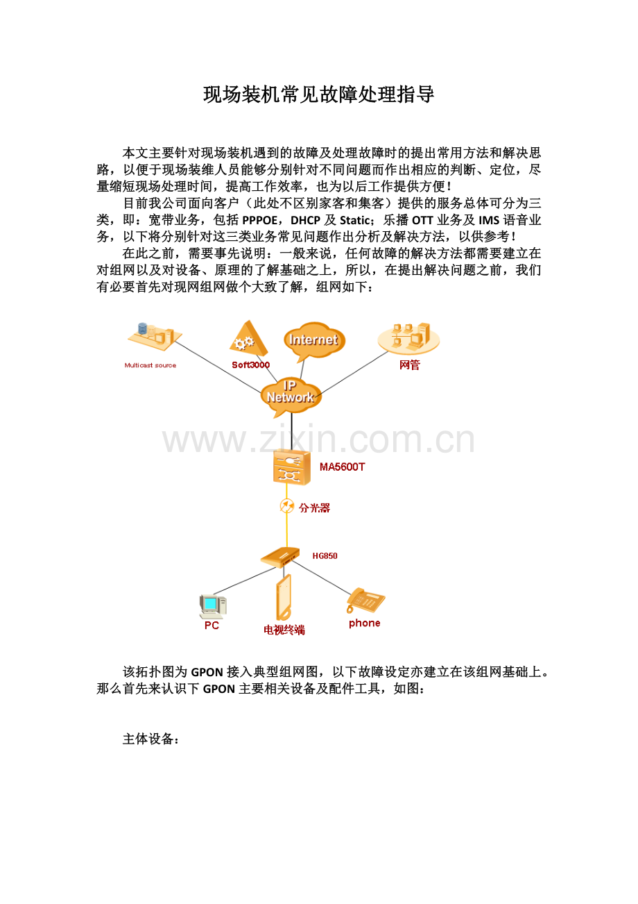 FTTH常见故障处理.docx_第1页