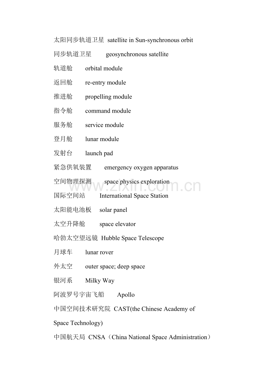 北京航空航天大学翻译硕士航空专业词汇.doc_第2页