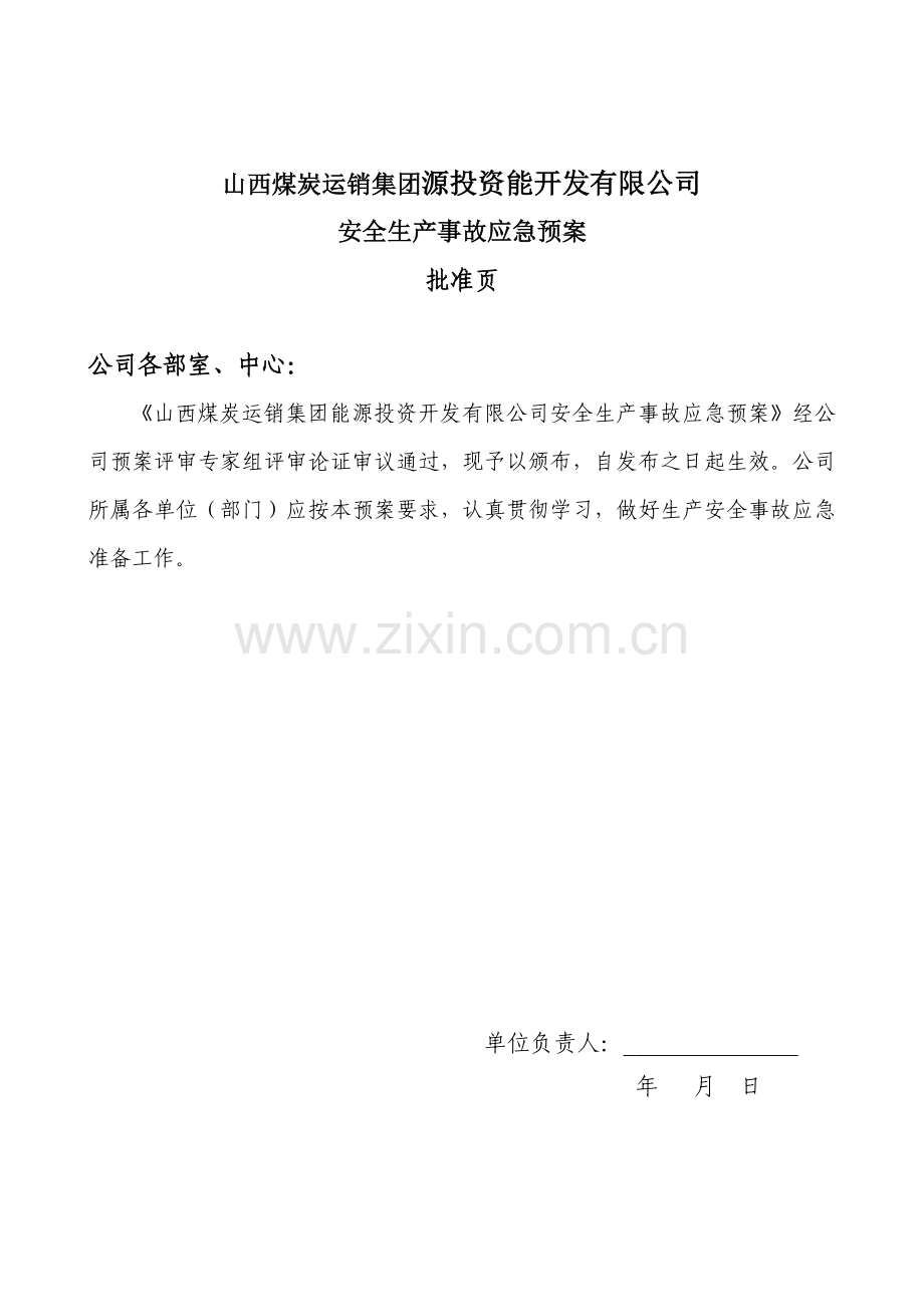 大型煤炭集团安全生产事故应急预案.doc_第2页