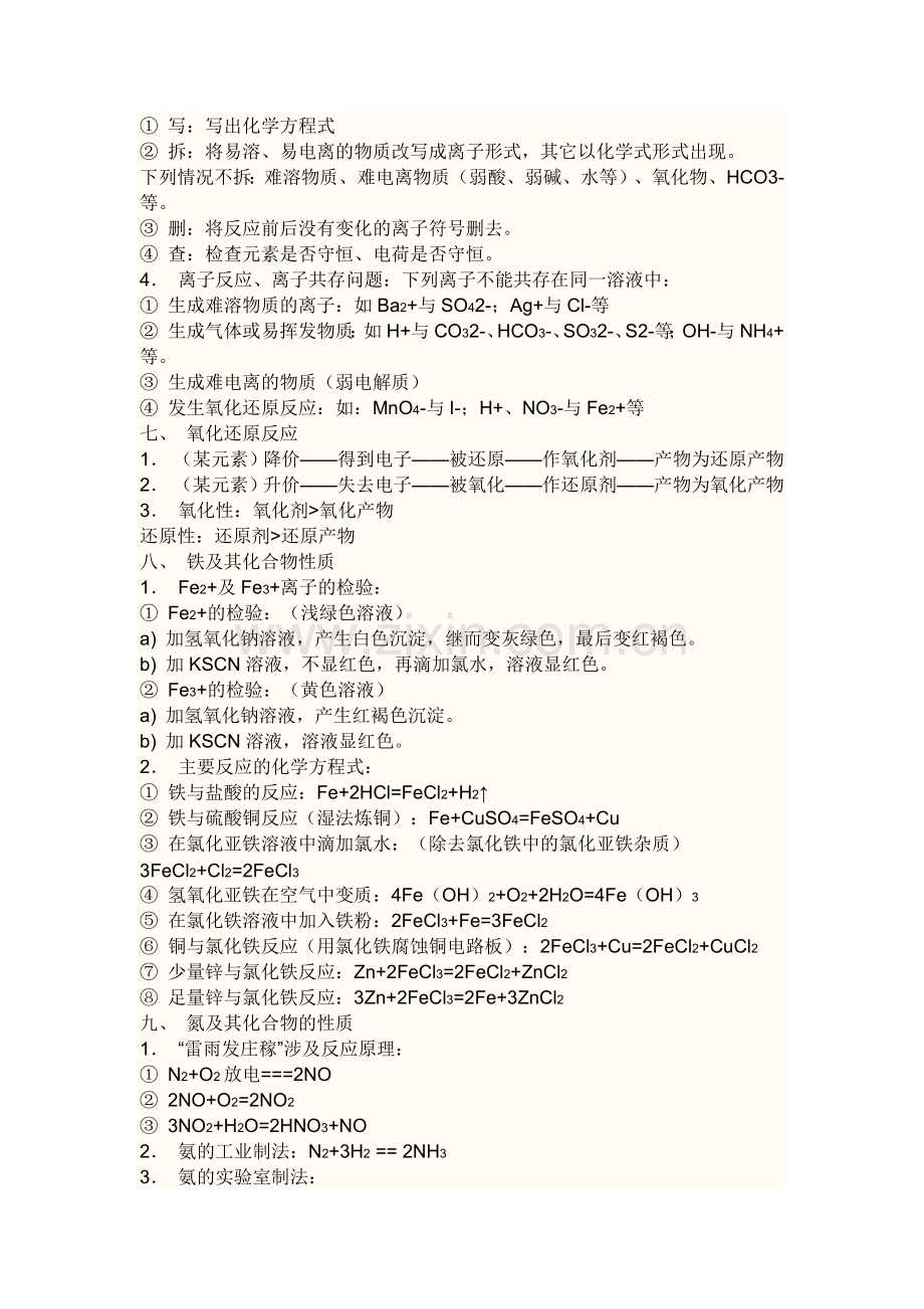 人教版高中化学大纲和知识点参考.doc_第2页
