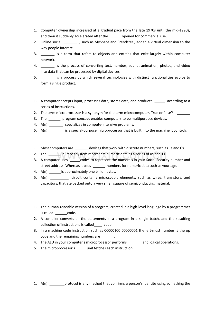 computer-concepts-课后填空.docx_第1页