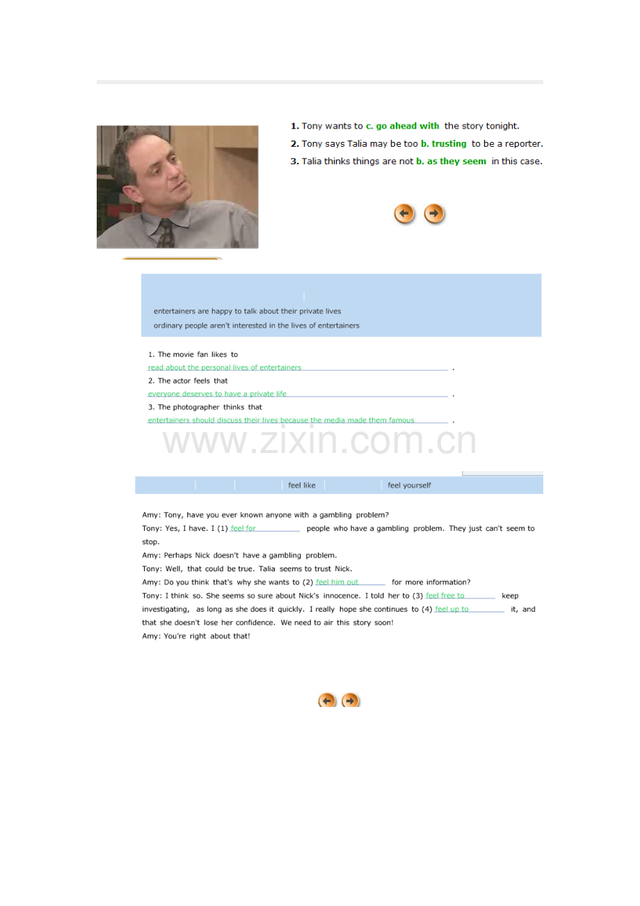朗文交互英语三级答案B2Bad-News-Review-Quiz.doc_第2页