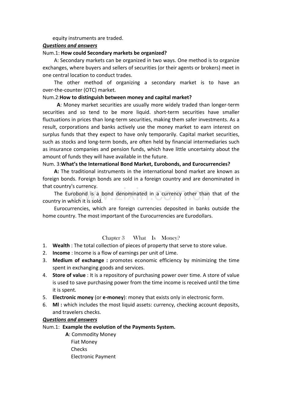 货币银行学章节知识点及问题答案.docx_第2页