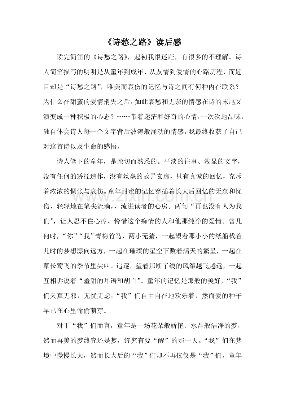 《诗愁之路》读后感.doc_第1页