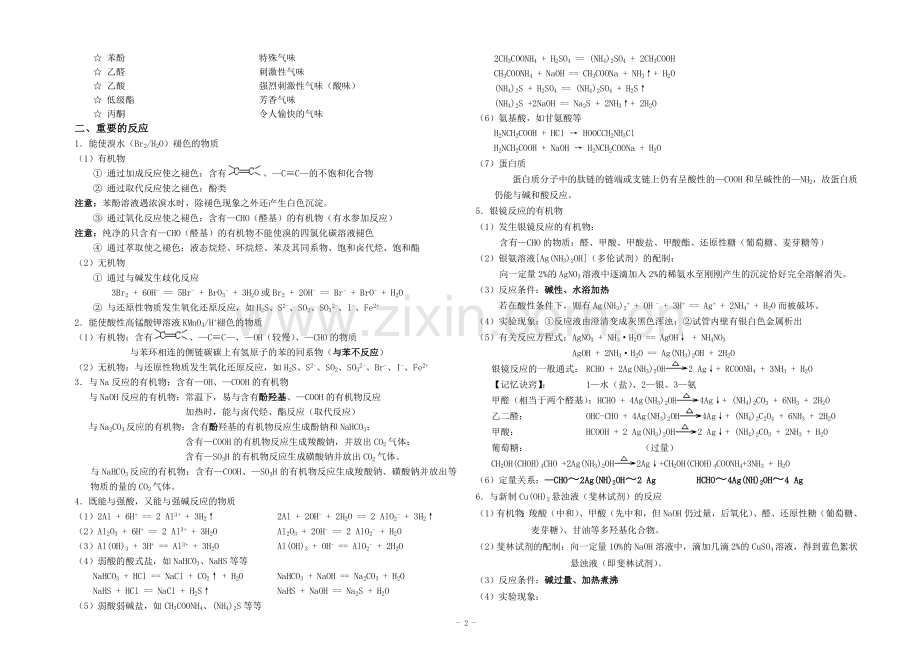 高中化学选修选修五知识点整理.docx_第2页
