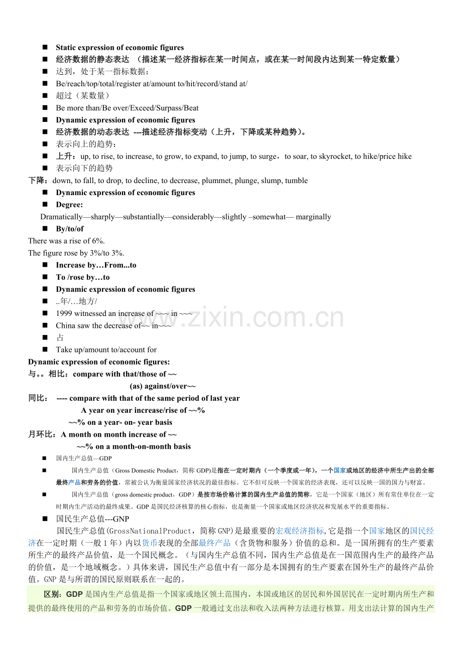 口译经济方面翻译(强悍).doc_第1页