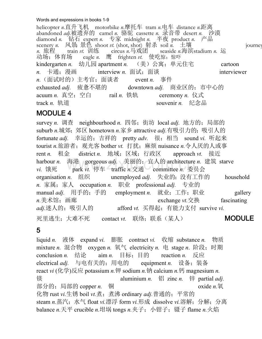 高中外研版英语全部单词(打印编辑版).doc_第2页