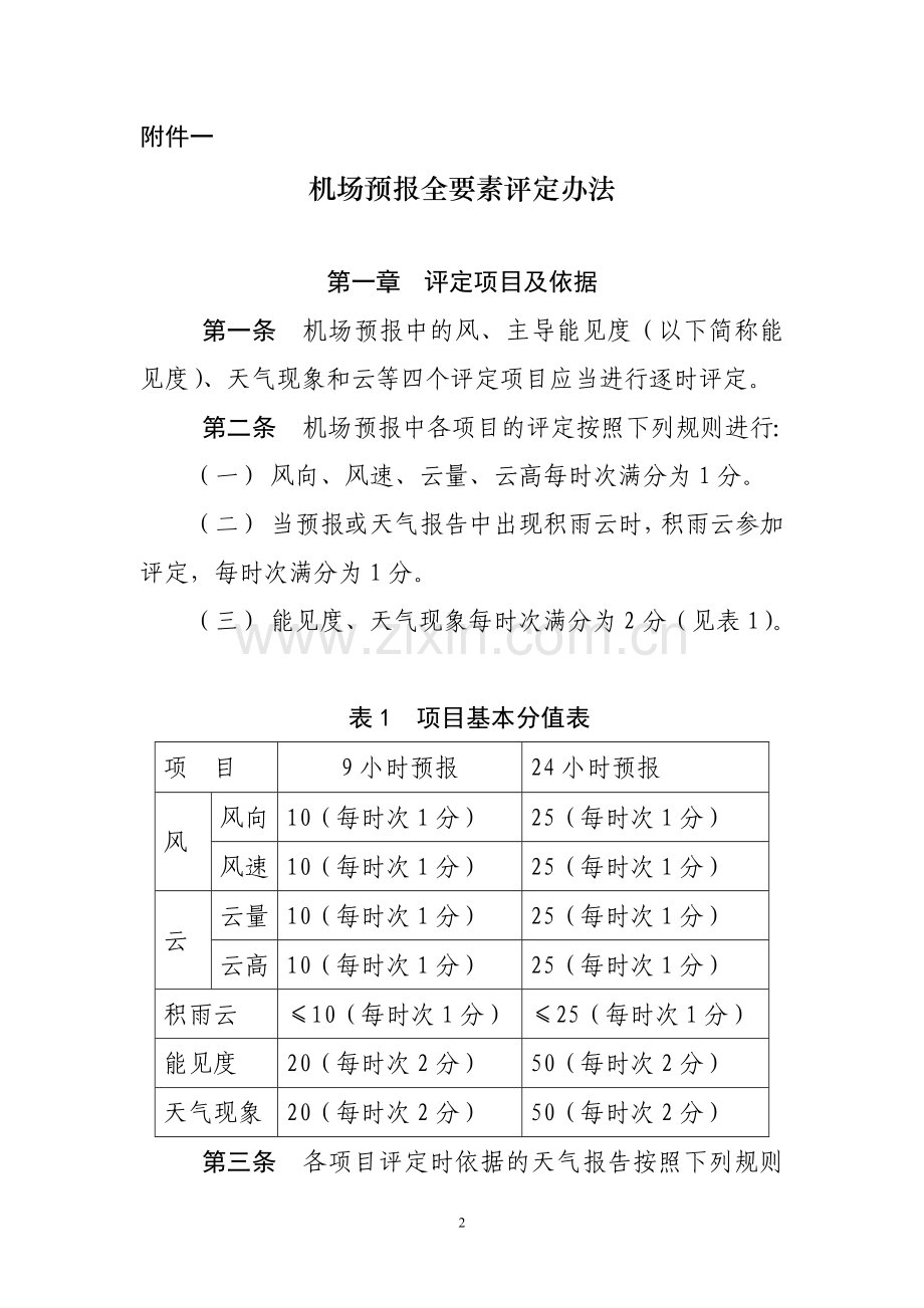 机场预报质量评定办法(征求意见).doc_第2页