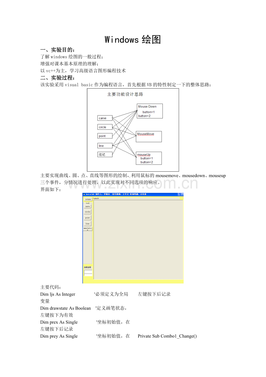 计算机地图制图原理与方法实验报告.doc_第1页