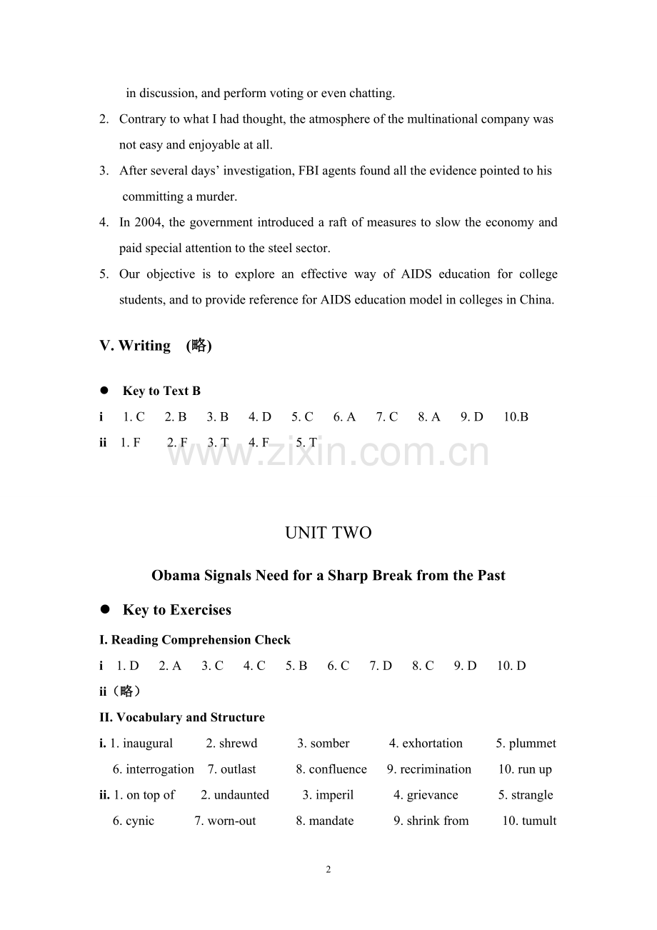 21世纪研究生英语教材阅读课后答案.doc_第2页