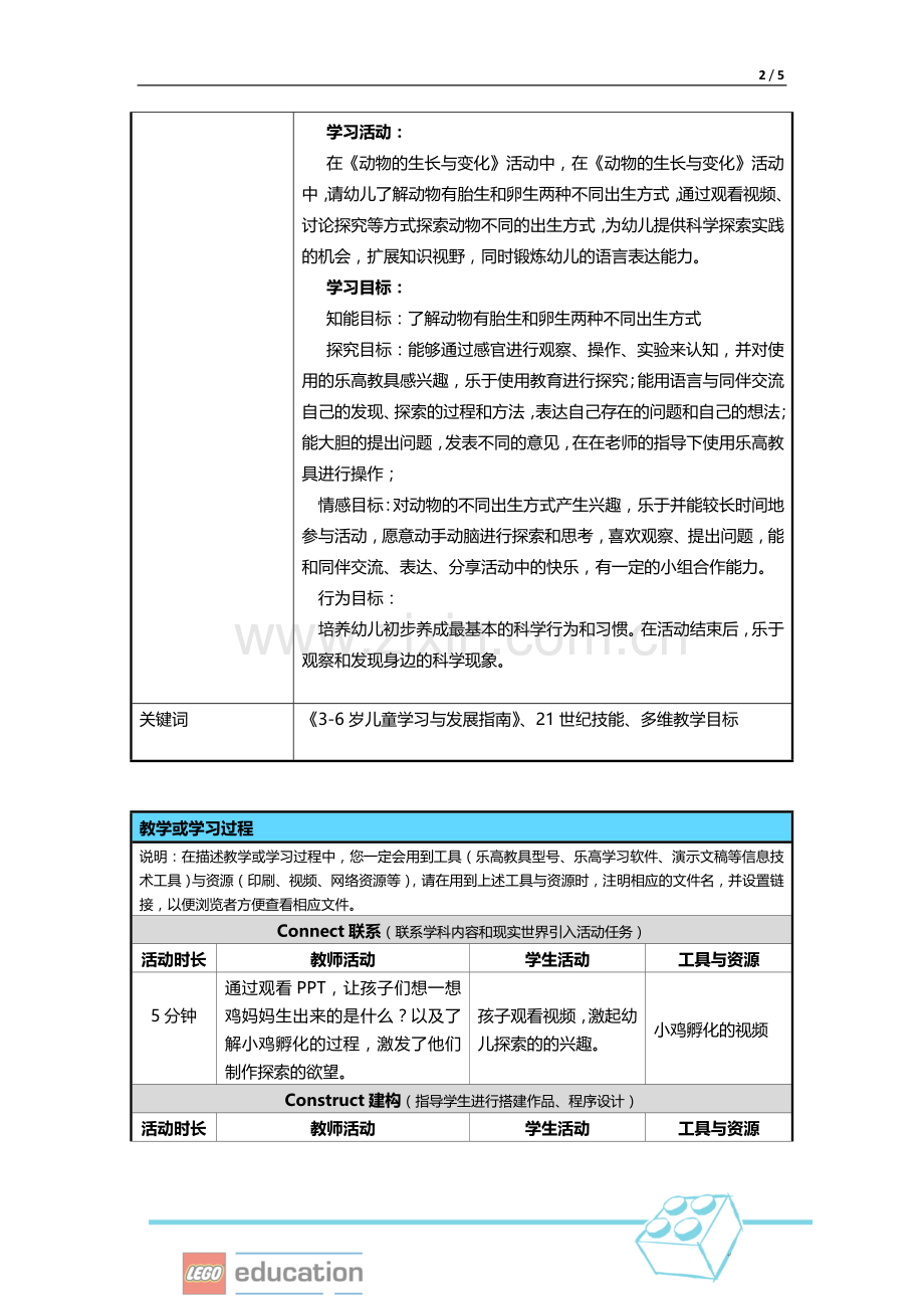 乐高活动设计----动物的生长与变化.doc_第2页