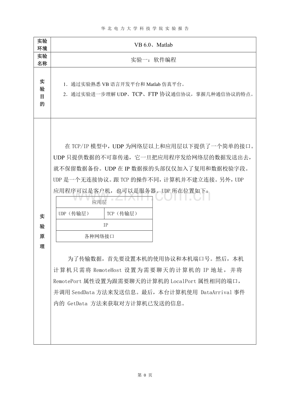 华北电力大学(保定)(科院)计算机通信与网络实验报告.doc_第2页