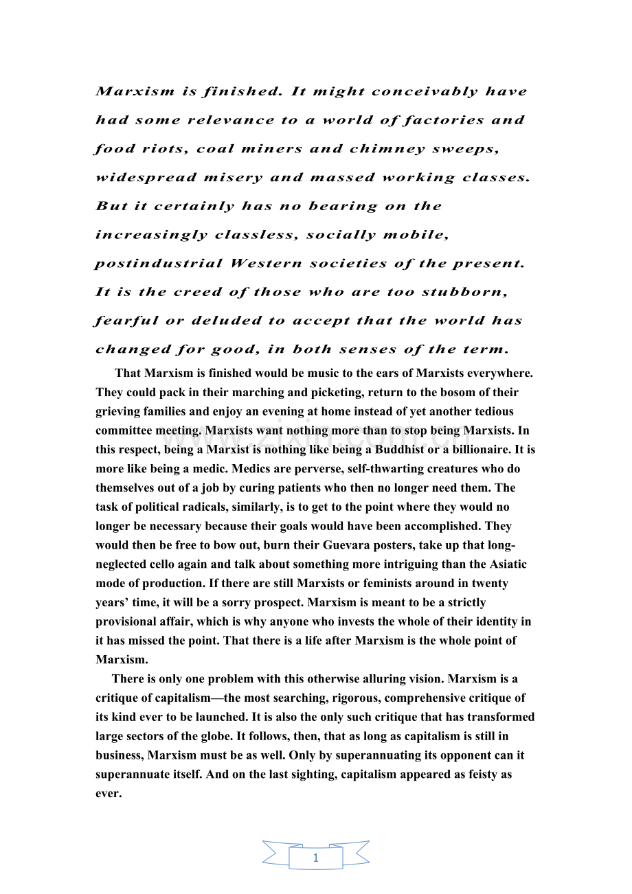 马克思主义基本理论译文.docx_第1页