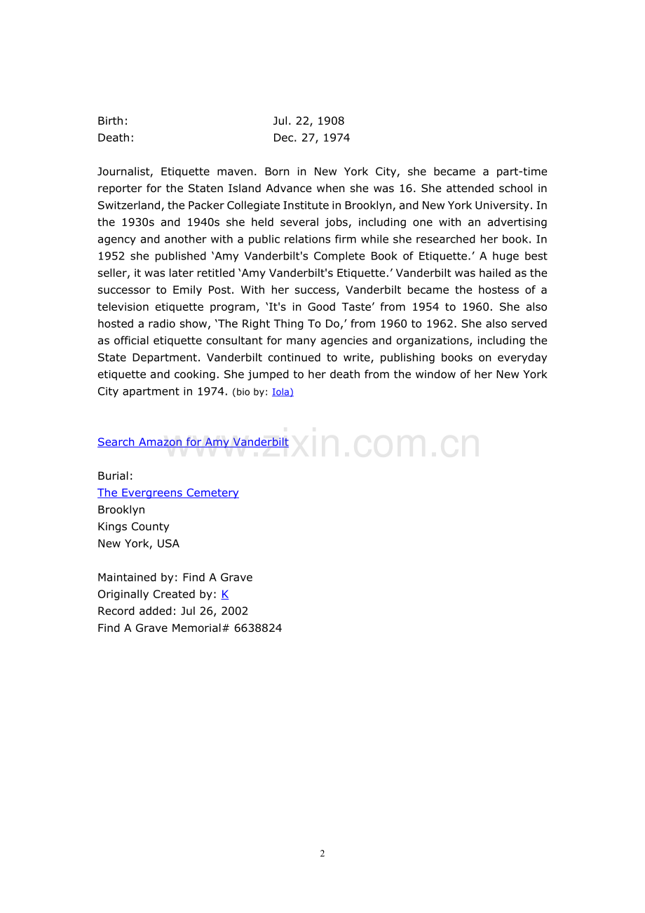 英文简历模板--AMY-VENDERBILT.doc_第2页