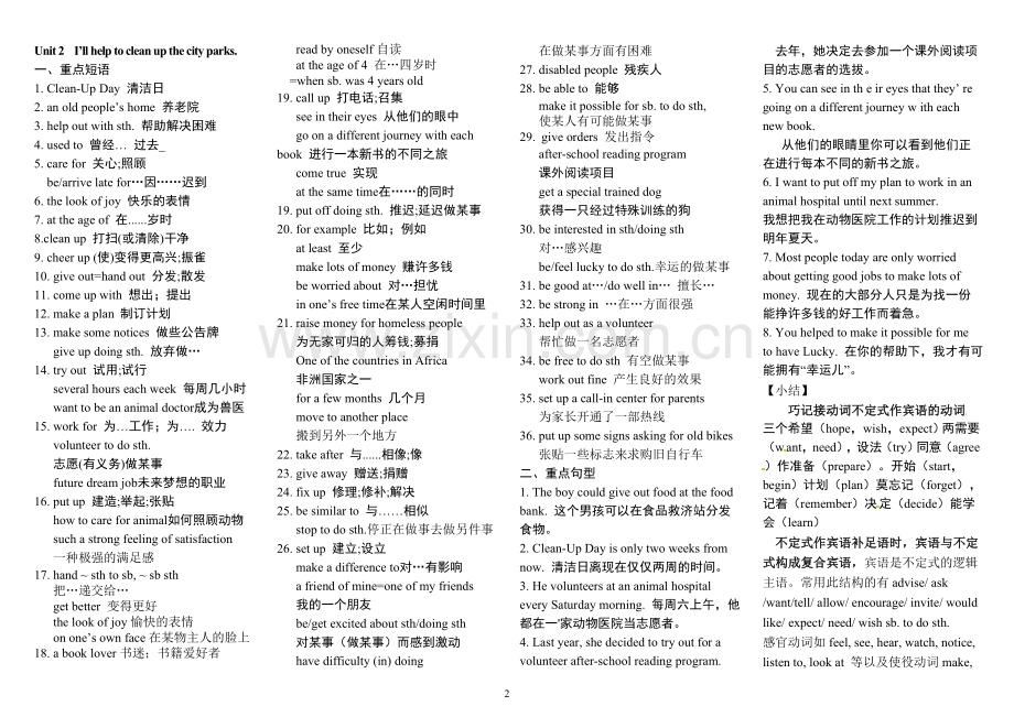 新人教版八年级英语下册U1--U5各单元知识点.doc_第2页