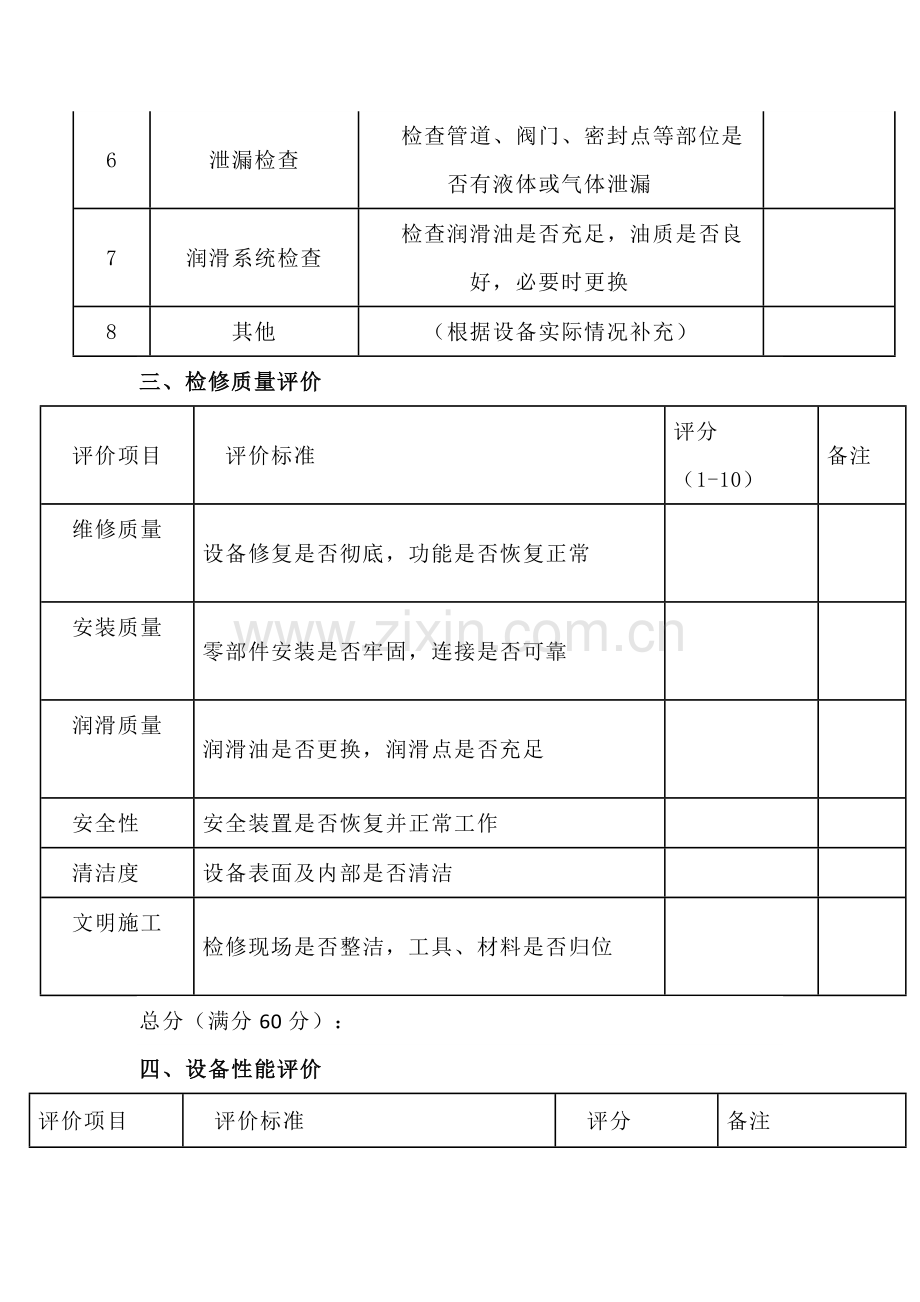 设备检修评价表.docx_第2页