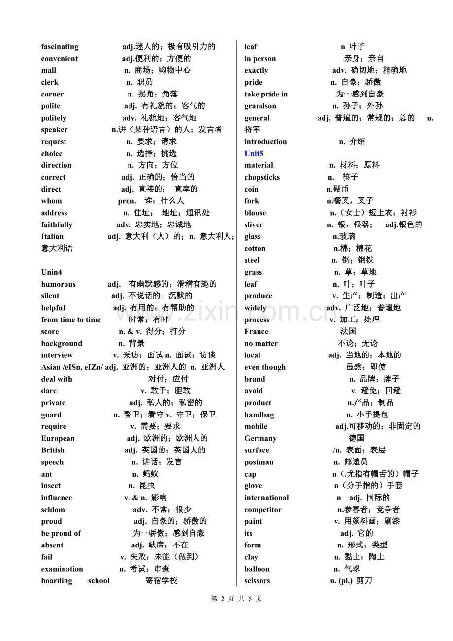 现行人教版九年级英语单词表.doc_第2页