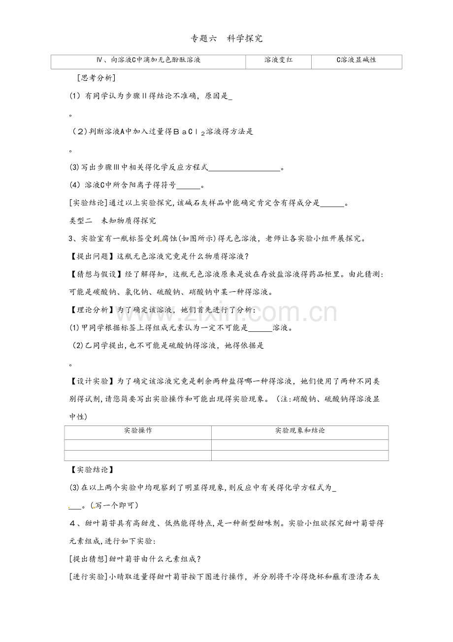 专题六　科学探究.docx_第2页