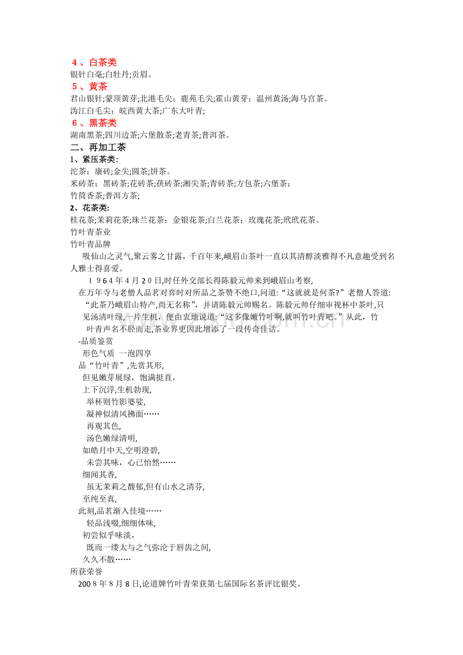茶叶名称大全.doc_第2页