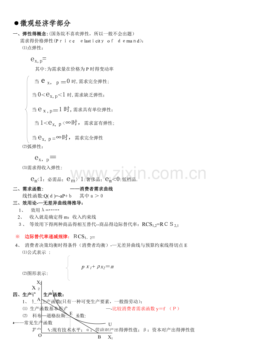 微观经济学公式汇总.doc_第1页