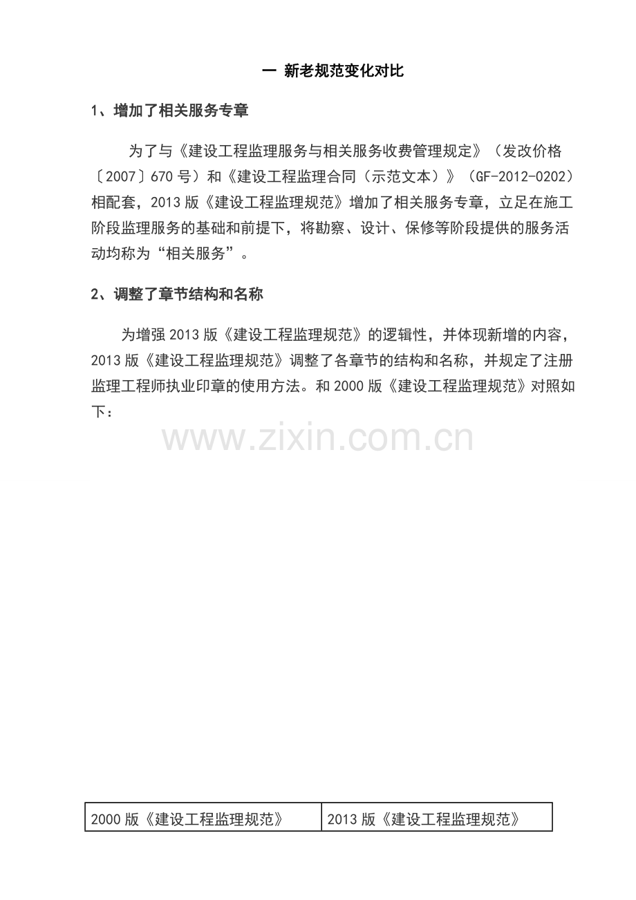 新旧建设工程监理规范对比解读.doc_第1页