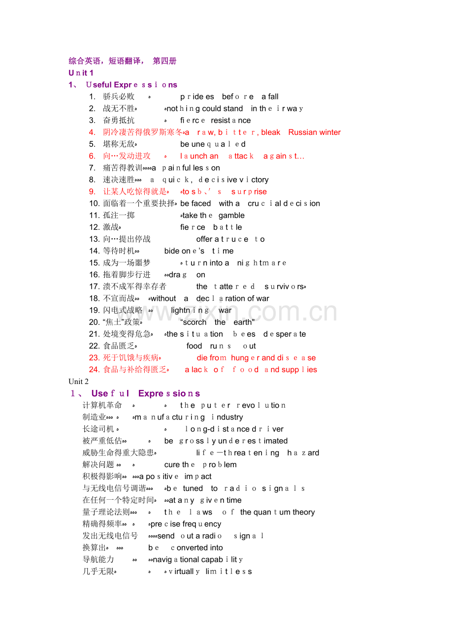 综合英语第四册 useful expressions.doc_第1页