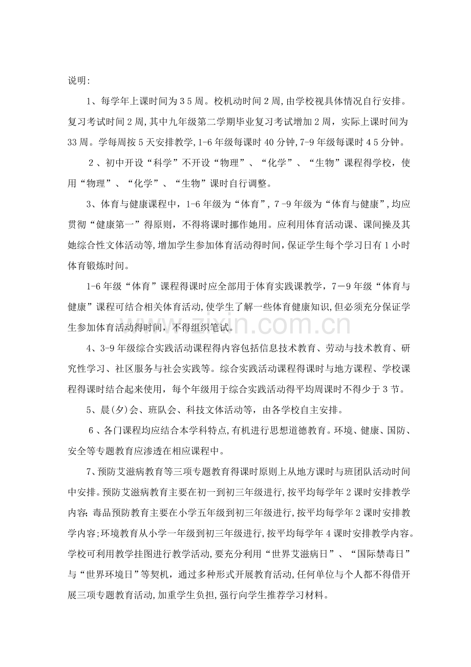 江苏省义务教育课程实施方案.doc_第2页