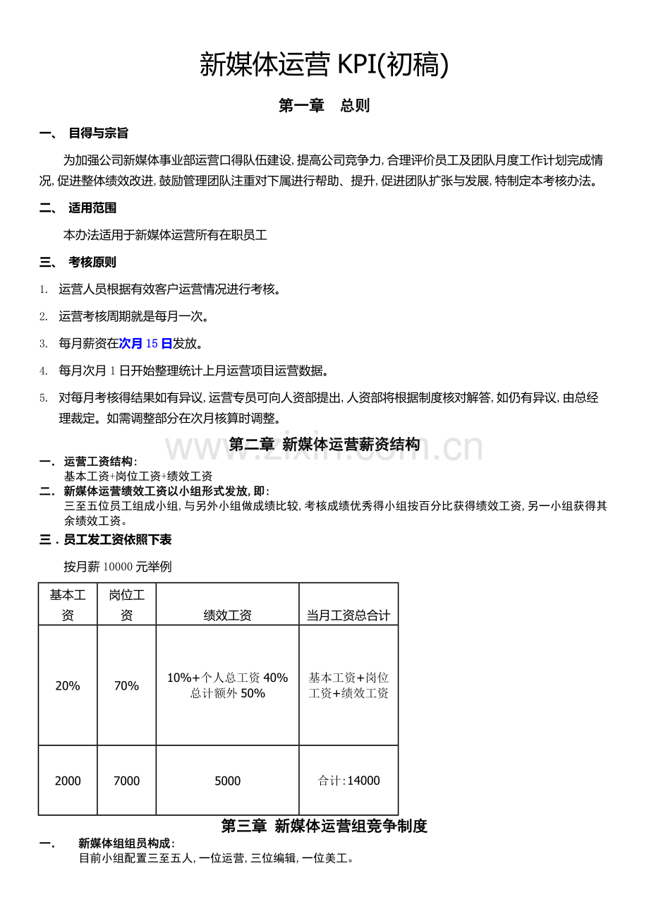 新媒体运营KPI初.doc_第1页