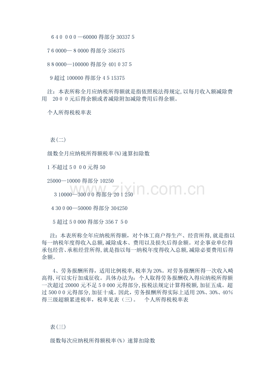 个人所得税税率表.doc_第2页