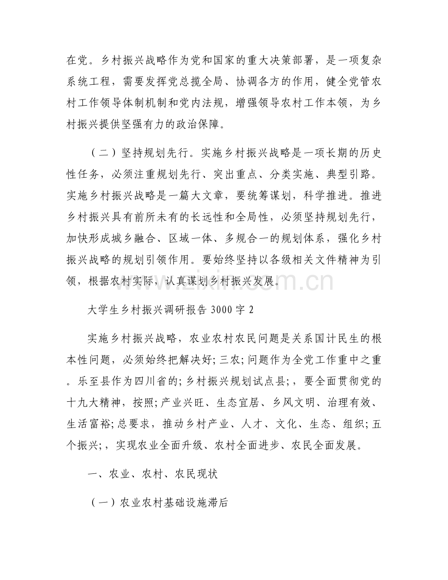 大学生乡村振兴调研报告3000字【三篇】.docx_第2页