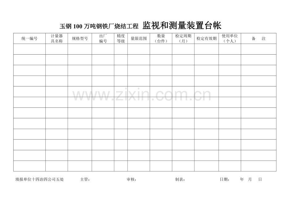 监视和测量装置周期检定计划表.doc_第2页
