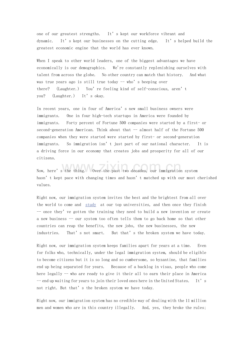 奥巴马就移民政策改革发表演讲.doc_第2页
